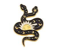 Freedom or Death Pin - Backpack Denim Enamel Brooch with Gadsden Snake, Normal, Non-precious metal