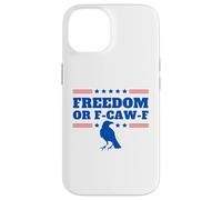 Freedom or F-Caw-F Funny Patriotic Swearing Crow USA Humor Case for iPhone 14