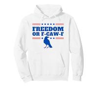 Freedom or F-Caw-F Funny Patriotic Swearing Crow USA Humor Pullover Hoodie