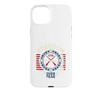 Freedom Over Fear 1776 Patriotic Second Amendment Case for iPhone 15 Plus