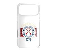 Freedom Over Fear 1776 Patriotic Second Amendment Case for iPhone 17 Pro Max