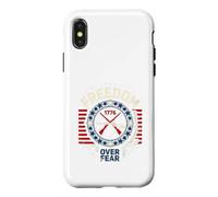 Freedom Over Fear 1776 Patriotic Second Amendment Case for iPhone X/XS