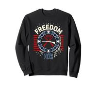 Freedom Over Fear 1776 Patriotic Second Amendment Sweatshirt