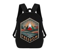 Freedom Palestine Classic Mens Backpack Womens 17 Inch Shoulder Bag