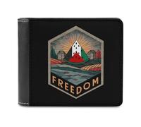 Freedom Palestine Classic Mens Wallets Women Slim Bifold Wallet