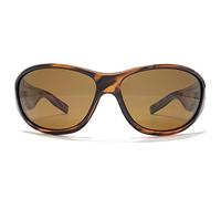 Freedom Polarised Full Chunky Wrap Sunglasses in Brown Stripe FRG145382