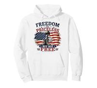 Freedom Priceless Not Free Honor Courage Sacrifice Veterans Pullover Hoodie