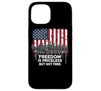 Freedom Priceless Veteran Patriotic U.S Army Veteran Shirt Case for iPhone 15