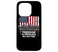 Freedom Priceless Veteran Patriotic U.S Army Veteran Shirt Case for iPhone 15 Pro