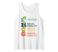 Freedom Racial Equality Human Rights Gender Equality Tank Top