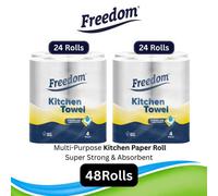 Freedom Rhino Kitchen Paper Towels, 48 Rolls