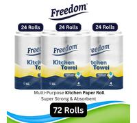 Freedom Rhino Kitchen Paper Towels, 72 Rolls