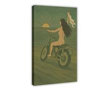 Freedom Ride Canvas Poster Bedroom Decor Landscape Office Room Decor Gift 08x12inch(20x30cm)