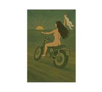 Freedom Ride Canvas Poster Bedroom Decor Landscape Office Room Decor Gift 24x36inch(60x90cm)
