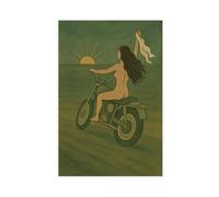 Freedom Ride Poster Canvas Poster Bedroom Decor Landscape Office Room Decor Gift 08x12inch(20x30cm)
