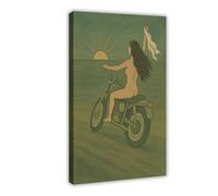 Freedom Ride Poster Canvas Poster Bedroom Decor Landscape Office Room Decor Gift 24x36inch(60x90cm)