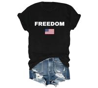 Freedom Shirt Pray T-Shirt Support American Values Shirts Patriotism Tshirt Black