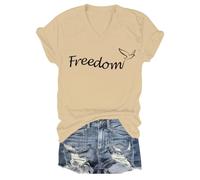 Freedom Shirt V Neck Just Because You are Offended Doesn't Mean You are Right Shirt Funny Graphic Tees