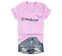 Freedom Shirt V Neck Just Because You are Offended Doesn't Mean You are Right Shirt Funny Graphic Tees