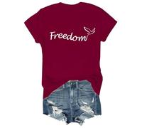Freedom Shirt V Neck Just Because You are Offended Doesn't Mean You are Right Shirt Funny Graphic Tees Claret