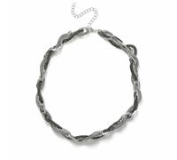 Freedom Silver Tone Jelly Chunky Chain Necklace