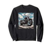 Freedom Skies and Cool Motorcycle Graphic Sweatshirt