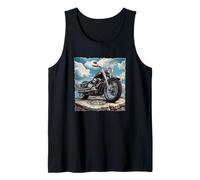 Freedom Skies and Cool Motorcycle Graphic Tank Top