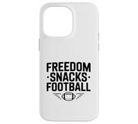 Freedom Snacks for Football Lovers Game Day Fun Case for iPhone 14 Pro Max