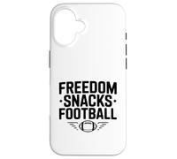 Freedom Snacks for Football Lovers Game Day Fun Case for iPhone 16