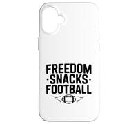 Freedom Snacks for Football Lovers Game Day Fun Case for iPhone 16 Plus