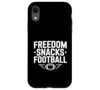 Freedom Snacks for Football Lovers Game Day Fun Case for iPhone XR