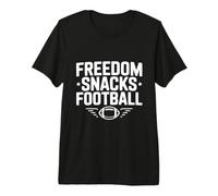 Freedom Snacks for Football Lovers Game Day Fun Premium T-Shirt