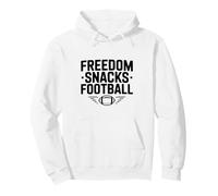 Freedom Snacks for Football Lovers Game Day Fun Pullover Hoodie