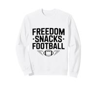Freedom Snacks for Football Lovers Game Day Fun Sweatshirt