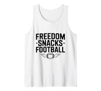 Freedom Snacks for Football Lovers Game Day Fun Tank Top