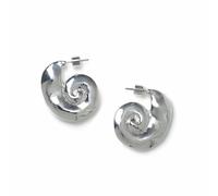 Freedom Spiral Shell Stud Earrings