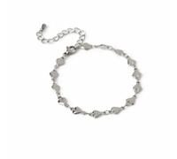 Freedom Stainless Steel Silver Tone Heart Bracelet