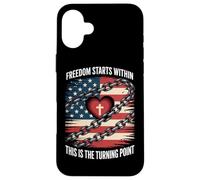 Freedom Starts Within This Is The Turning Point Case for iPhone 16 Plus