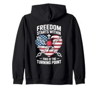 Freedom Starts Within This Is The Turning Point Zip Hoodie