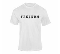 Freedom T Shirt American Flag Design - Patriotic USA Top for Men & Women, USA Independence Day Gift White Large Style 2