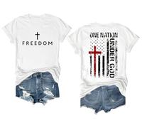 Freedom T Shirt One Nation Under God Shirt Patriotic Shirts for Men Women