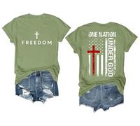 Freedom T Shirt One Nation Under God Shirt Patriotic Shirts for Men Women