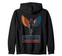 Freedom Takes Flight Running Spirit Zip Hoodie