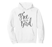 Freedom to Roam Free as a Bird Wall Quote Pullover Hoodie