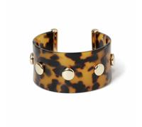 Freedom Tortoiseshell Studded Cuff Bangle