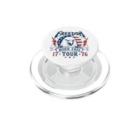 Freedom Tour 1776 Retro Eagle Born Free 4th Of July PopSockets PopGrip for MagSafe