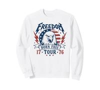 Freedom Tour 1776 Retro Eagle Born Free 4th Of July Sweatshirt