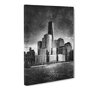 Freedom Tower In New York City Canvas Print | Gallery Wrapped 30mm Frame Wall Art | 30x20 inches | Ready to Hang | Modern Cityscape Picture | Living Room Bedroom Lounge Office
