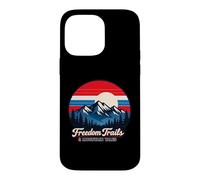 Freedom Trails Mountain Tales 4th of July Patriotic Retro Case for iPhone 14 Pro Max