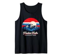 Freedom Trails Mountain Tales 4th of July Patriotic Retro Tank Top